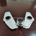 Brazed aluminum inlet and outlet for aluminum plate